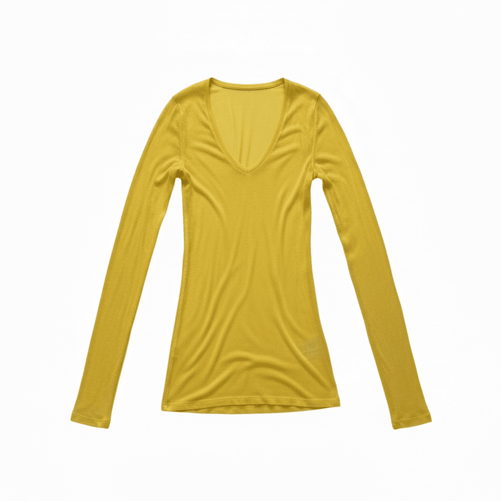 Mustard yellow long sleeve top
